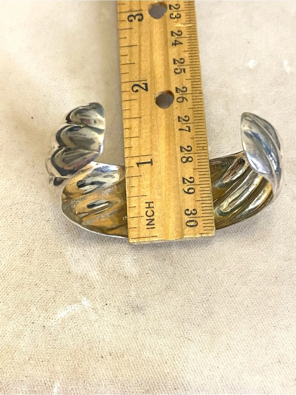 Sterling Silver Cuff Bracelet 925 Thailand